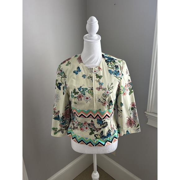 Vintage Tibi Floral Butterfly Spring Women's Jacket‎ - Small